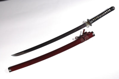 L6 Steel Kagum with Burgundy Saya
