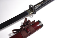 L6 Steel Kagum with Burgundy Saya