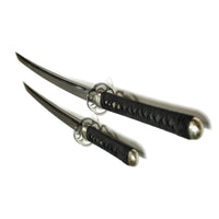 Three-Sword Set with Silver Sukashi Tsuba