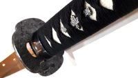 Hand forged iron tsuba jingum - high quality sword from Martialartswords.com